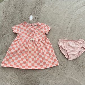 Carter’s 9M Checker Print Pink Dress